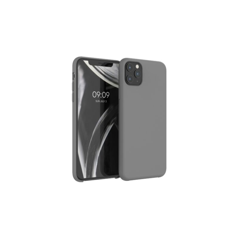 Husa pentru Apple iPhone 11 Pro Max, Silicon, Gri, 49725.155