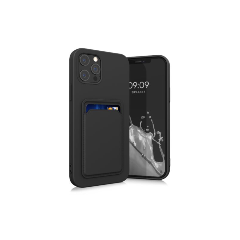 Husa pentru iPhone 12 Pro Max, Silicon, Negru, 55113.01