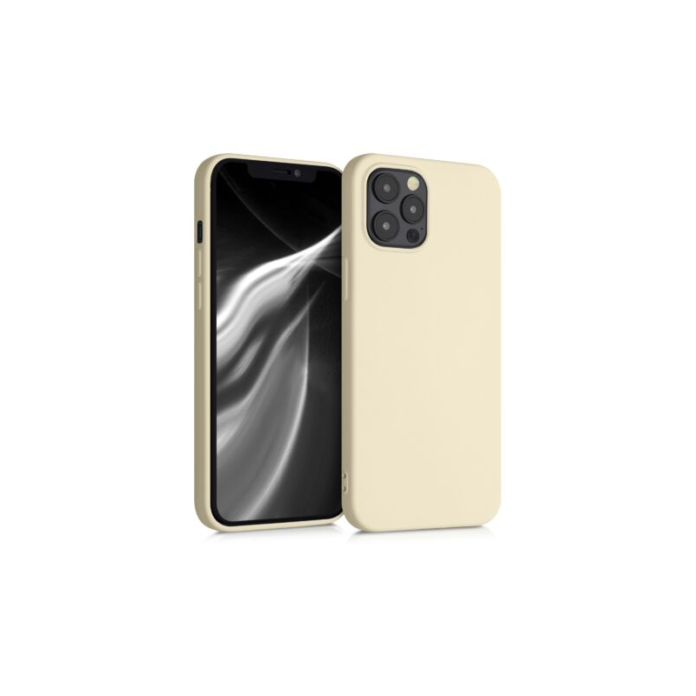 Husa pentru Apple iPhone 12 Pro Max, Silicon, Crem, 52714.210 Husa pentru Apple iPhone 12 Pro Max, Silicon, Crem, 52714.210
