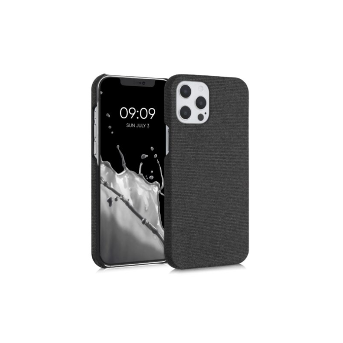 Husa pentru iPhone 12 Pro Max, Textil, Gri, 55753.19 Husa pentru iPhone 12 Pro Max, Textil, Gri, 55753.19