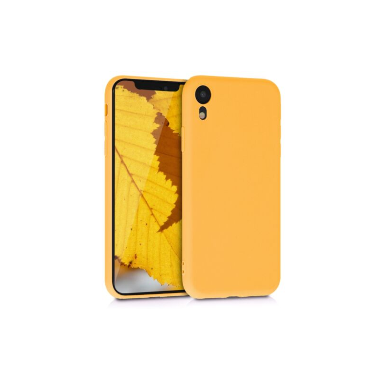 Husa pentru Apple iPhone XR, Silicon, Galben, 45907.143