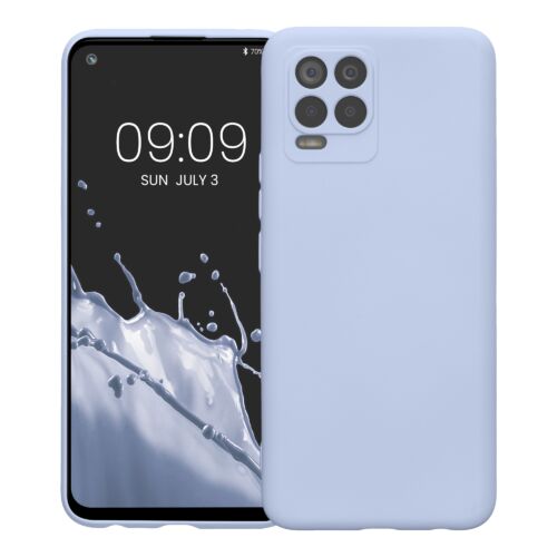 Husa Kwmobile pentru Realme 8 (2021)/8 Pro (2021), Silicon, Albastru, 57573.58