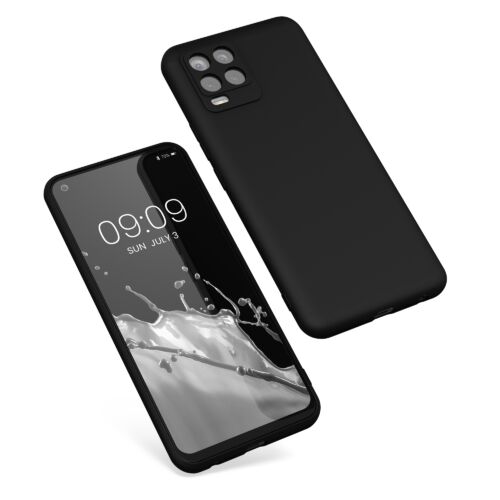 Husa Kwmobile pentru Realme 8 (2021)/8 Pro (2021), Silicon, Negru, 57242.47