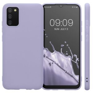 Husa Kwmobile pentru Samsung Galaxy A02s, Silicon, Mov, 54045.108 Husa Kwmobile pentru Samsung Galaxy A02s, Silicon, Mov, 54045.108