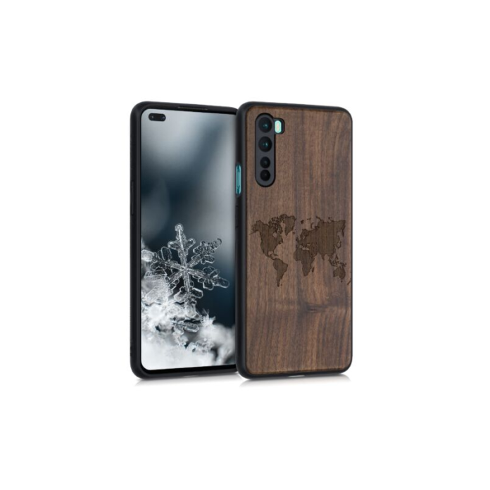 Husa pentru OnePlus Nord, Lemn, Maro, 51874.03