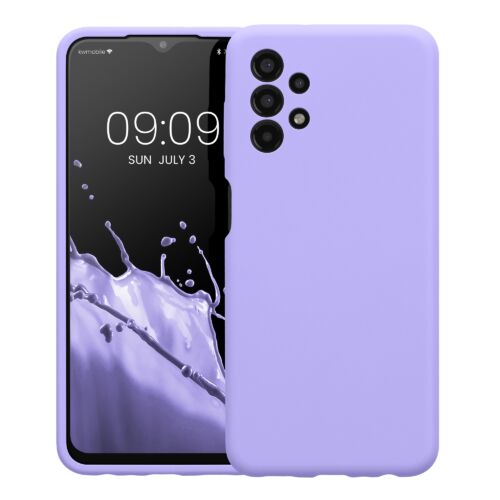 Husa Kwmobile pentru Samsung Galaxy A13, Silicon, Mov, 57832.108