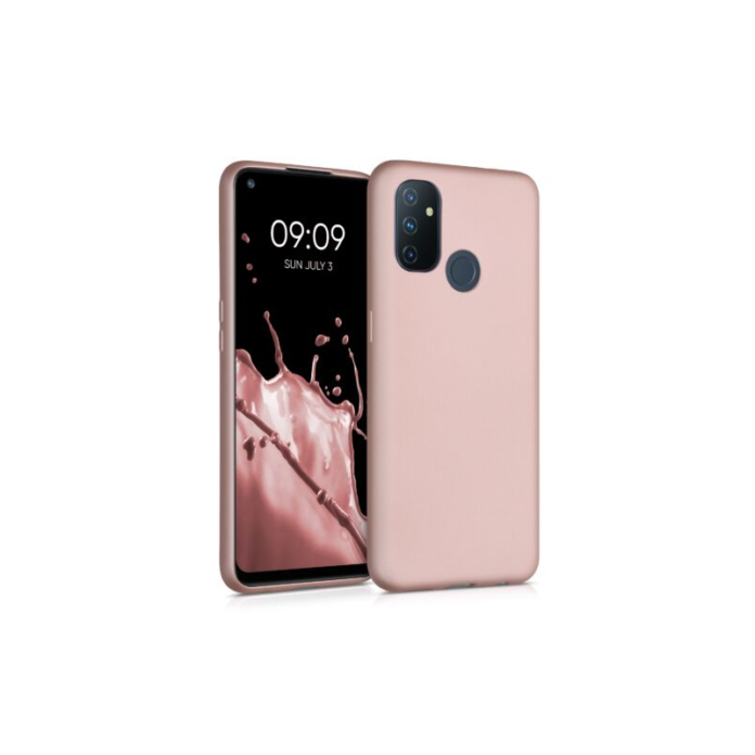 Husa pentru OnePlus Nord N100, Silicon, Rose Gold, 56076.31 Husa pentru OnePlus Nord N100, Silicon, Rose Gold, 56076.31
