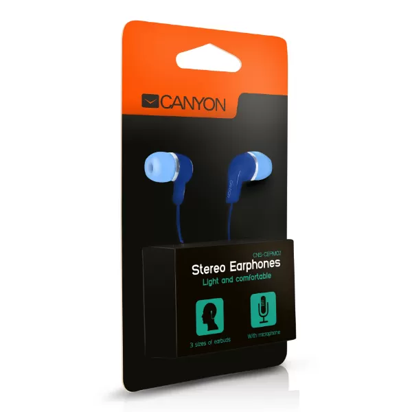 Casti cu microfon Canyon CNS-CEPM02BL  Albastru