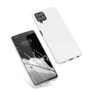 Husa Kwmobile pentru Samsung Galaxy A22, Silicon, Alb, 55493.48 Husa Kwmobile pentru Samsung Galaxy A22, Silicon, Alb, 55493.48
