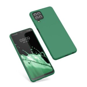 Husa Kwmobile pentru Samsung Galaxy A22, Silicon, Verde, 55493.227 Husa Kwmobile pentru Samsung Galaxy A22, Silicon, Verde, 55493.227