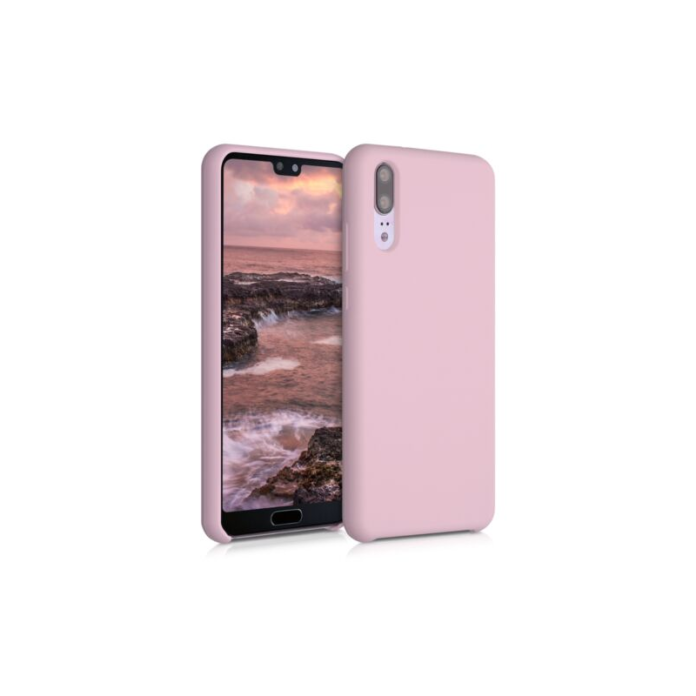 Husa pentru Huawei P20, Silicon, Rose Gold, 45689.156