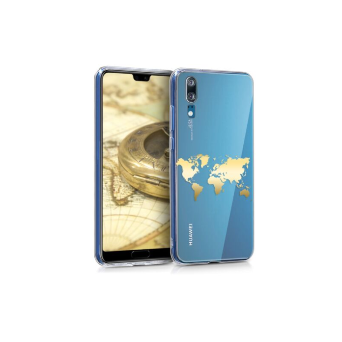 Husa pentru Huawei P20, Silicon, Gold, 44215.02