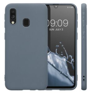 Husa Kwmobile pentru Samsung Galaxy A40, Silicon, Albastru, 48547.202 Husa Kwmobile pentru Samsung Galaxy A40, Silicon, Albastru, 48547.202