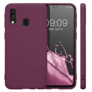 Husa Kwmobile pentru Samsung Galaxy A40, Silicon, Violet, 48547.187 Husa Kwmobile pentru Samsung Galaxy A40, Silicon, Violet, 48547.187