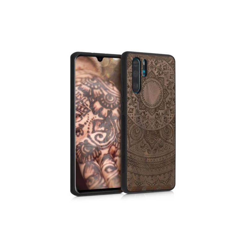 Husa pentru Huawei P30 Pro, Lemn, Maro, 47425.02 Husa pentru Huawei P30 Pro, Lemn, Maro, 47425.02