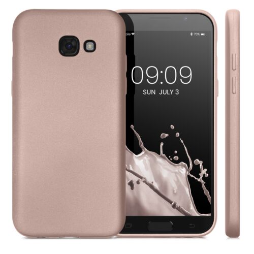 Husa Kwmobile pentru Samsung Galaxy A5 (2017), Silicon, Rose Gold, 57526.31