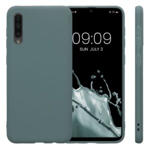 Husa Kwmobile pentru Samsung Galaxy A50, Silicon, Verde, 48054.171 Husa Kwmobile pentru Samsung Galaxy A50, Silicon, Verde, 48054.171