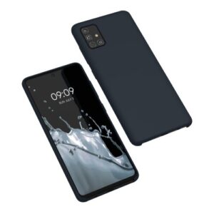 Husa Kwmobile pentru Samsung Galaxy A51, Silicon, Albastru, 51197.186 Husa Kwmobile pentru Samsung Galaxy A51, Silicon, Albastru, 51197.186