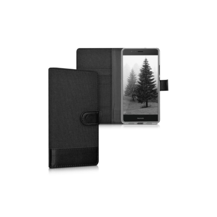 Husa pentru Huawei P9 Lite, Textil, Negru, 38037.73 Husa pentru Huawei P9 Lite, Textil, Negru, 38037.73