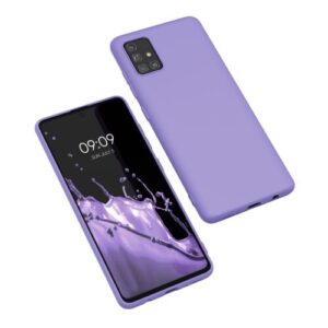 Husa Kwmobile pentru Samsung Galaxy A51, Silicon, Mov, 51196.222 Husa Kwmobile pentru Samsung Galaxy A51, Silicon, Mov, 51196.222