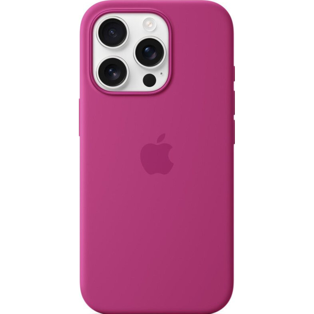 Husa de protectie Apple cu MagSafe pentru iPhone 16 Pro, Silicon, Fuchsia Husa de protectie Apple cu MagSafe pentru iPhone 16 Pro, Silicon, Fuchsia