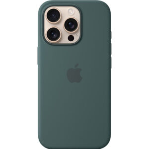 Husa de protectie Apple cu MagSafe pentru iPhone 16 Pro, Silicon, Lake Green Husa de protectie Apple cu MagSafe pentru iPhone 16 Pro, Silicon, Lake Green