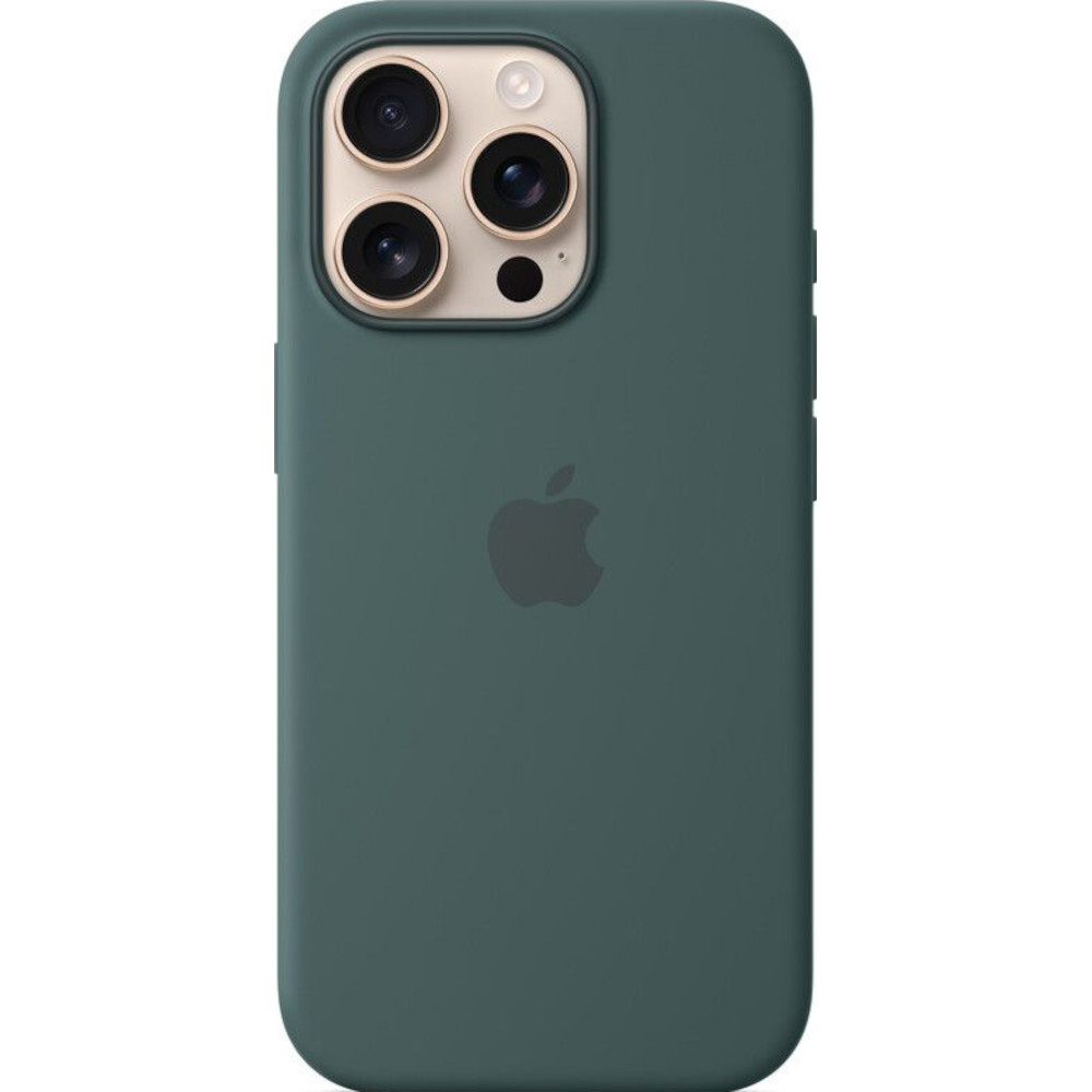 Husa de protectie Apple cu MagSafe pentru iPhone 16 Pro, Silicon, Lake Green Husa de protectie Apple cu MagSafe pentru iPhone 16 Pro, Silicon, Lake Green