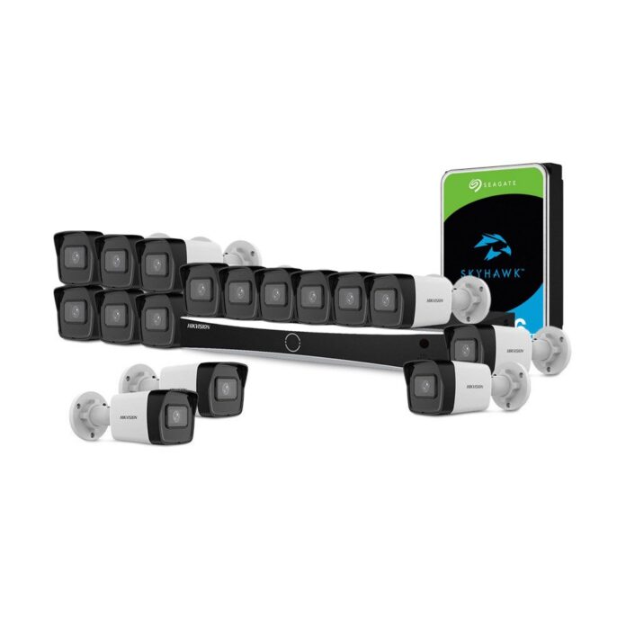 Sistem supraveghere IP complet basic HikVision KIT-HIK-C16EXT4MP-30M-V2-POE, 16 camere, 2 MP, 2.8 mm, IR 30 m, PoE, HDD 6TB Sistem supraveghere IP complet basic HikVision KIT-HIK-C16EXT4MP-30M-V2-POE, 16 camere, 2 MP, 2.8 mm, IR 30 m, PoE, HDD 6TB