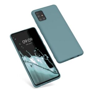 Husa Kwmobile pentru Samsung Galaxy A51, Silicon, Verde, 51196.207 Husa Kwmobile pentru Samsung Galaxy A51, Silicon, Verde, 51196.207