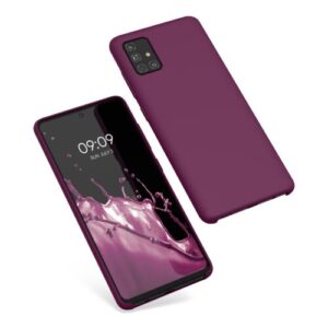 Husa Kwmobile pentru Samsung Galaxy A51, Silicon, Violet, 51197.187 Husa Kwmobile pentru Samsung Galaxy A51, Silicon, Violet, 51197.187