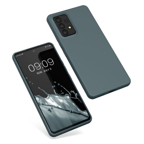 Husa Kwmobile pentru Samsung Galaxy A53 5G, Silicon, Albastru, 57808.202