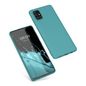 Husa Kwmobile pentru Samsung Galaxy A71, Silicon, Verde, 51208.207 Husa Kwmobile pentru Samsung Galaxy A71, Silicon, Verde, 51208.207