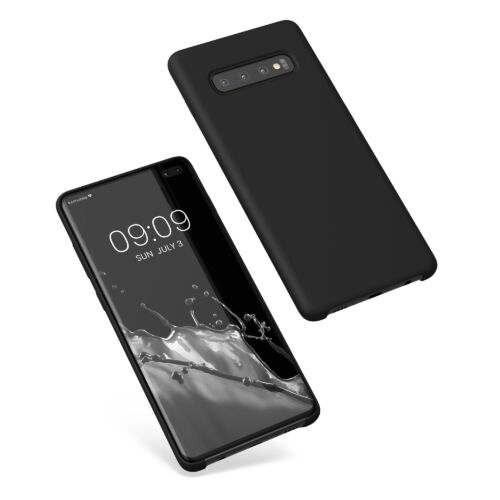 Husa Kwmobile pentru Samsung Galaxy S10 Plus, Silicon, Negru, 49028.01 Husa Kwmobile pentru Samsung Galaxy S10 Plus, Silicon, Negru, 49028.01