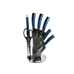 Set cutite cu stativ, 8 piese Aquamarine Berlinger Haus BH 2564 Set cutite cu stativ, 8 piese Aquamarine Berlinger Haus BH 2564
