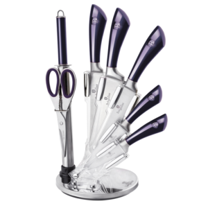 Set cutite 8 piese cu suport Purple Berlinger Haus BH 2670 Set cutite 8 piese cu suport Purple Berlinger Haus BH 2670