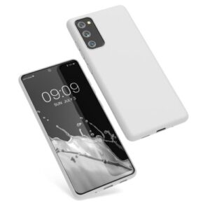 Husa Kwmobile pentru Samsung Galaxy S20 FE, Silicon, Alb, 53604.48 Husa Kwmobile pentru Samsung Galaxy S20 FE, Silicon, Alb, 53604.48