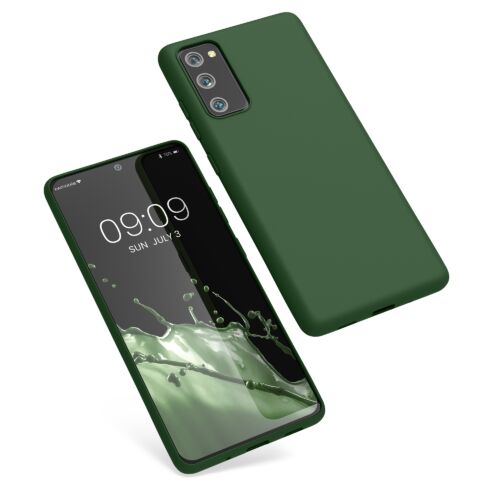 Husa Kwmobile pentru Samsung Galaxy S20 FE, Silicon, Verde, 53604.118 Husa Kwmobile pentru Samsung Galaxy S20 FE, Silicon, Verde, 53604.118