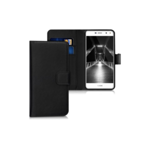 Husa pentru Huawei Y6 (2017), Piele ecologica, Negru, 42112.01 Husa pentru Huawei Y6 (2017), Piele ecologica, Negru, 42112.01