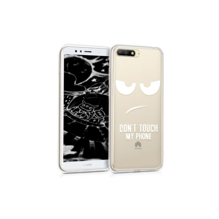 Husa pentru Huawei Y6 (2018), Silicon, Alb, 44877.03