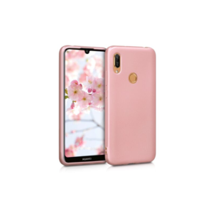 Husa pentru Huawei Y6 (2019), Silicon, Rose Gold, 48123.31 Husa pentru Huawei Y6 (2019), Silicon, Rose Gold, 48123.31