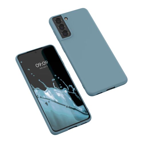 Husa Kwmobile pentru Samsung Galaxy S21, Silicon, Verde, 54055.207 Husa Kwmobile pentru Samsung Galaxy S21, Silicon, Verde, 54055.207