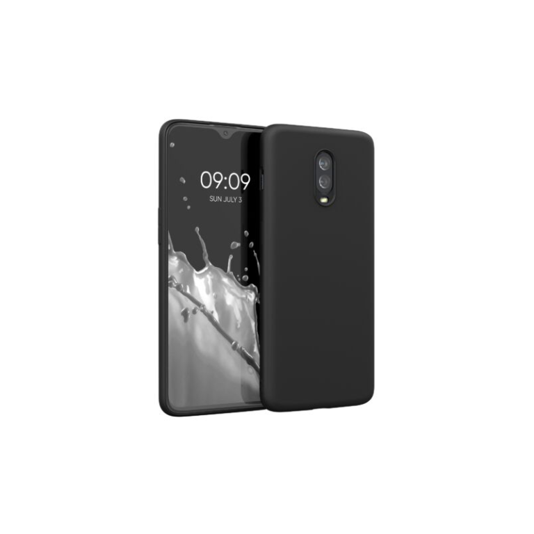 Husa Kwmobile pentru OnePlus 6T, Silicon, Negru, 55347.01