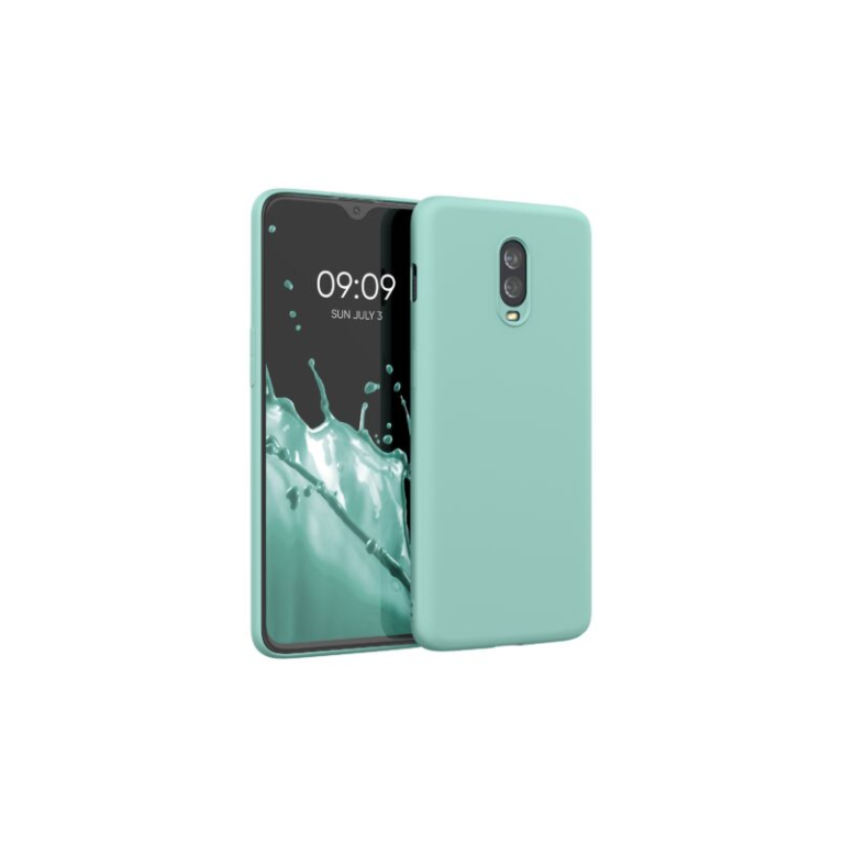 Husa Kwmobile pentru OnePlus 6T, Silicon, Verde, 55347.50
