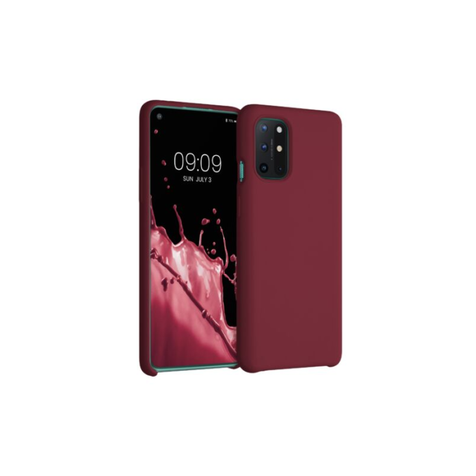 Husa Kwmobile pentru OnePlus 8T, Silicon, Rosu, 53683.209