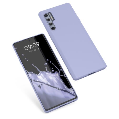 Husa Kwmobile pentru TCL 20 Pro 5G (2021), Silicon, Albastru, 55701.139