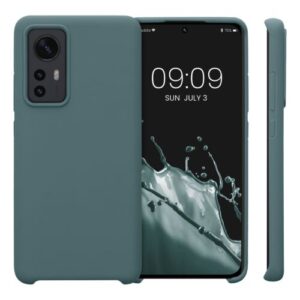 Husa Kwmobile pentru Xiaomi 12/12X, Silicon, Verde, 56210.171 Husa Kwmobile pentru Xiaomi 12/12X, Silicon, Verde, 56210.171