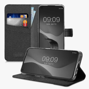 Husa Kwmobile pentru OnePlus Nord CE 2 Lite 5G, Textil, Negru, 58761.73 Husa Kwmobile pentru OnePlus Nord CE 2 Lite 5G, Textil, Negru, 58761.73