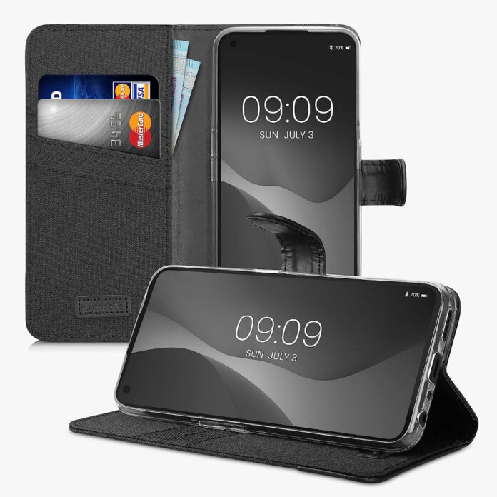 Husa Kwmobile pentru OnePlus Nord CE 2 Lite 5G, Textil, Negru, 58761.73 Husa Kwmobile pentru OnePlus Nord CE 2 Lite 5G, Textil, Negru, 58761.73