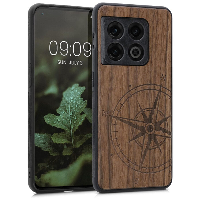 Husa Kwmobile pentru OnePlus 10 Pro, Lemn, Maro, 57462.01 Husa Kwmobile pentru OnePlus 10 Pro, Lemn, Maro, 57462.01