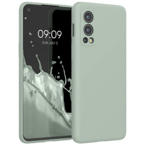 Husa Kwmobile pentru OnePlus Nord 2 5G, Silicon, Verde, 56070.172 Husa Kwmobile pentru OnePlus Nord 2 5G, Silicon, Verde, 56070.172